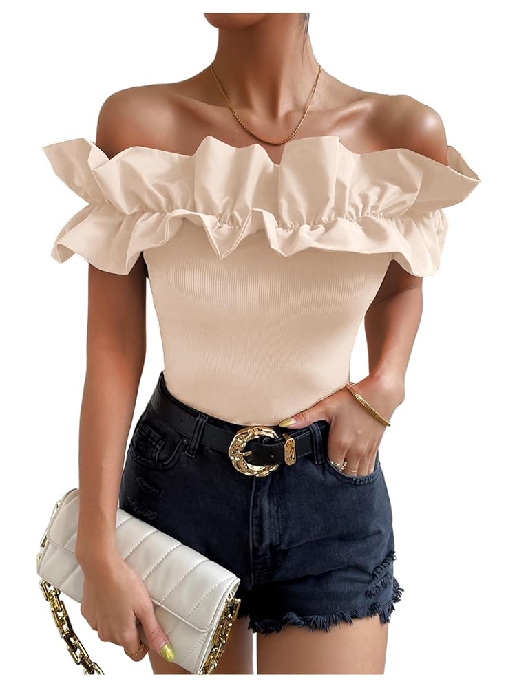 トップス YILON BIJOU OFFSHOULDER BLOUSE Yilon イロン BIJOU OFFSHOULDER BLOUSE - メルカリ